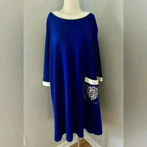 Bob Mackie Wearable Art Blue Dress